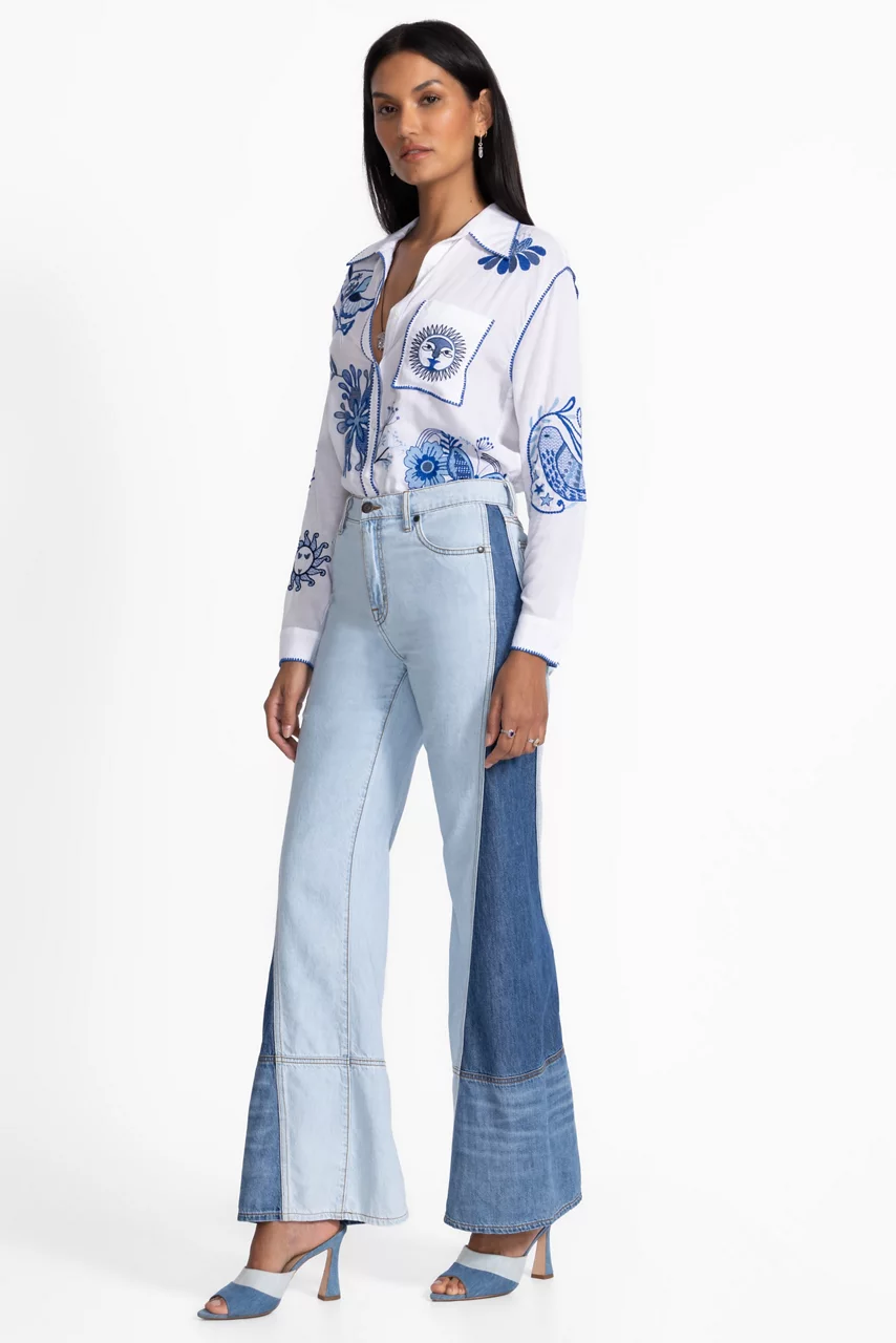 STRAIGHT FLARE JEAN